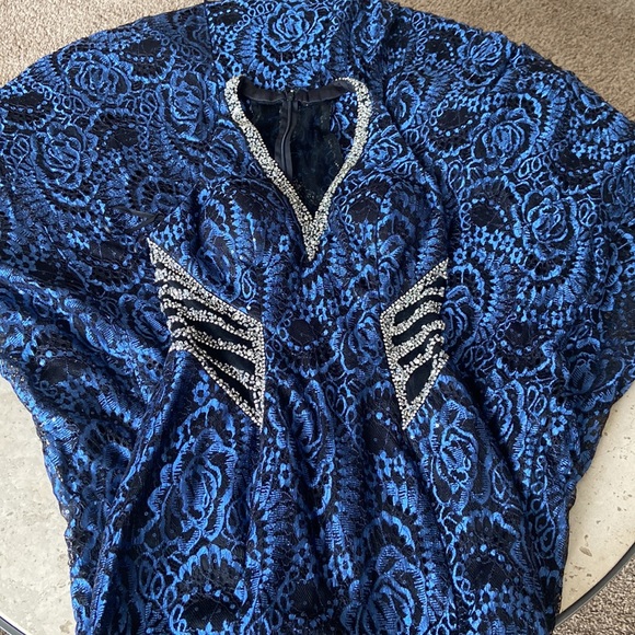 Women's V Neck Long Formal Evening Dress Size-2 - Picture 10 of 14